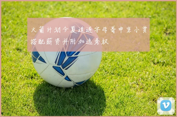 火箭计划今夏追逐字母哥申京小贾搭配薪资并附加选秀权